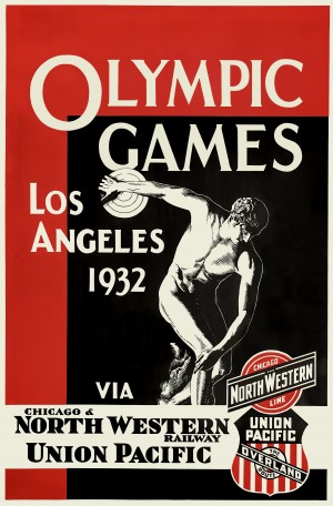 1932 Los Angeles Olympic Games Vintage Poster